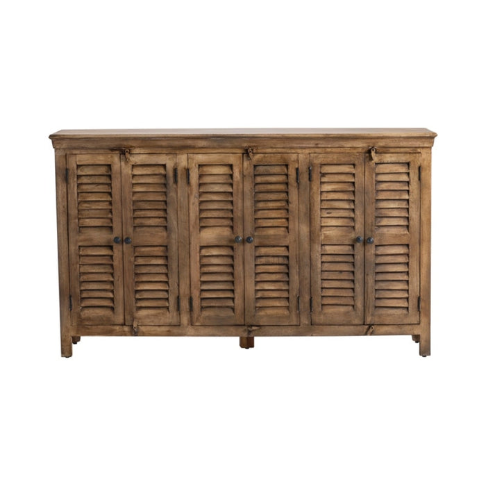 Brown Shutter Door Sideboard