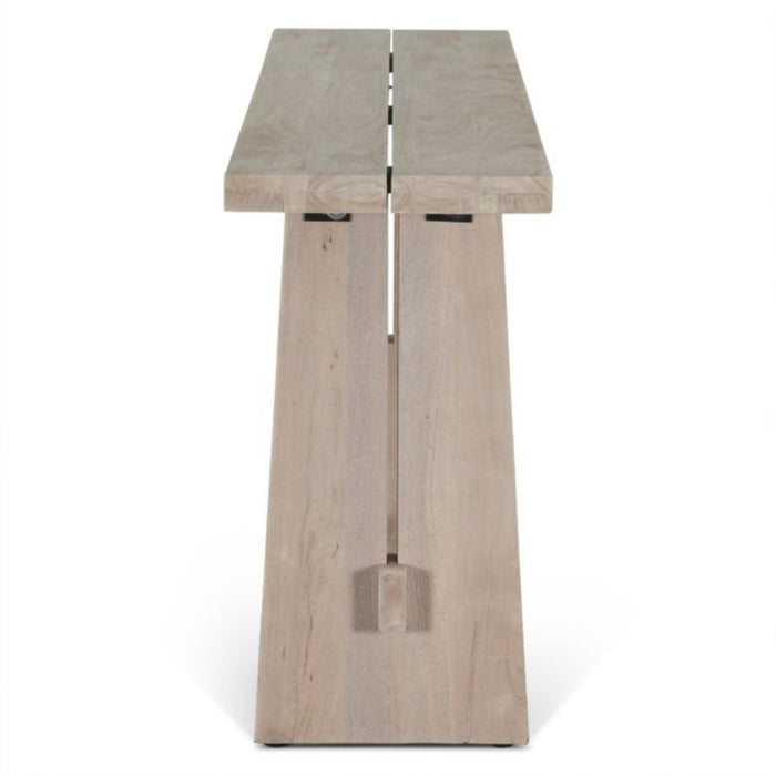 Matte Driftwood Console Table