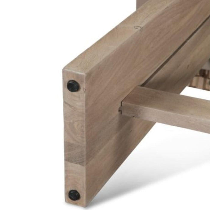 Matte Driftwood Console Table