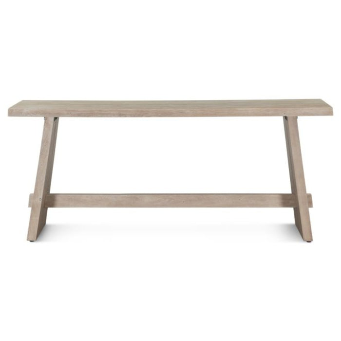 Matte Driftwood Console Table