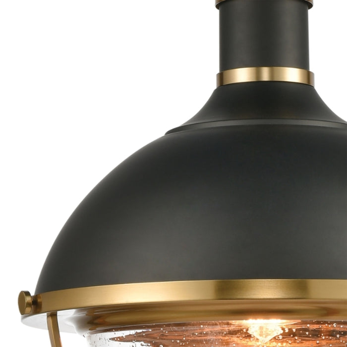 Matte Black Dome Pendant Light