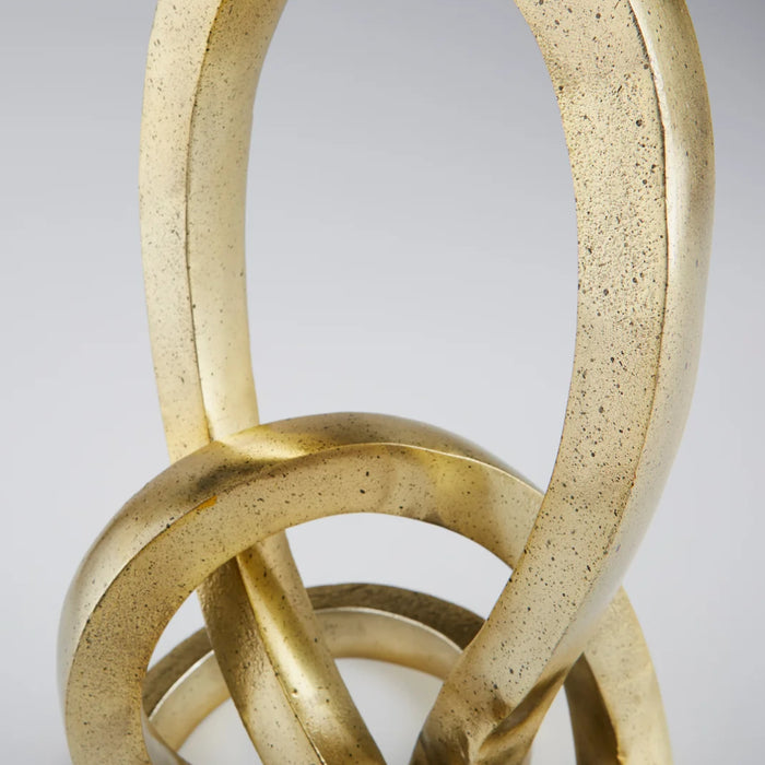 Gold Abstract Sculpture