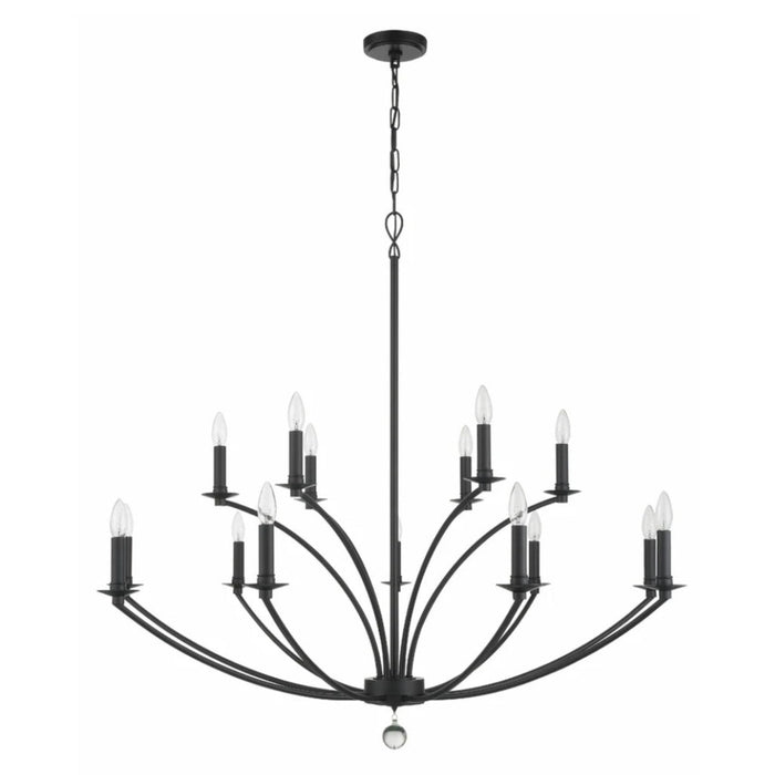 15-Light Black Farmhouse Chandelier