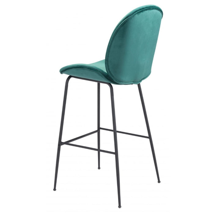 Boho Chic Green Barstool