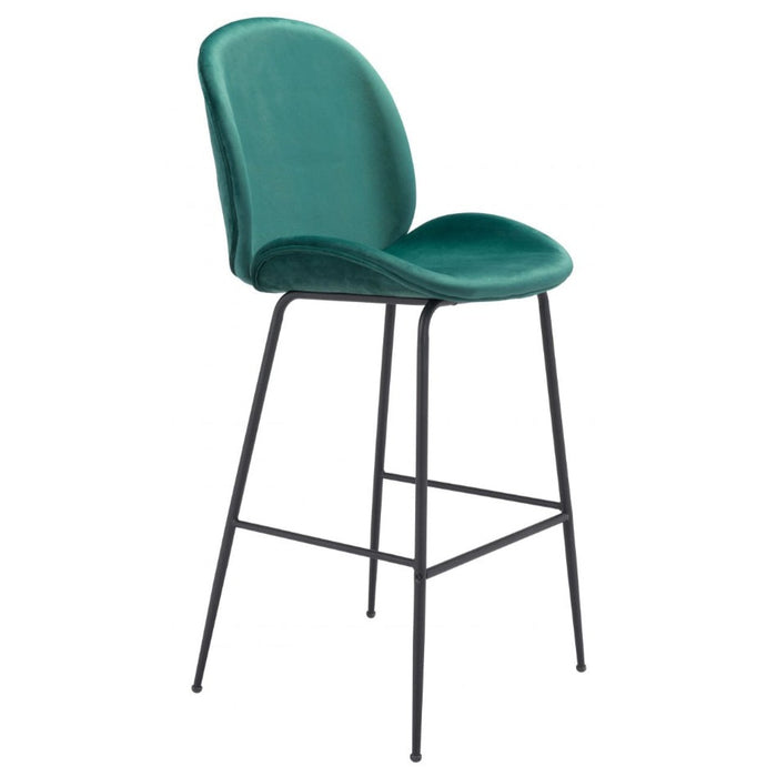 Boho Chic Green Barstool