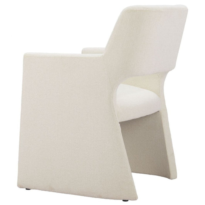 White Linen Dining Chair