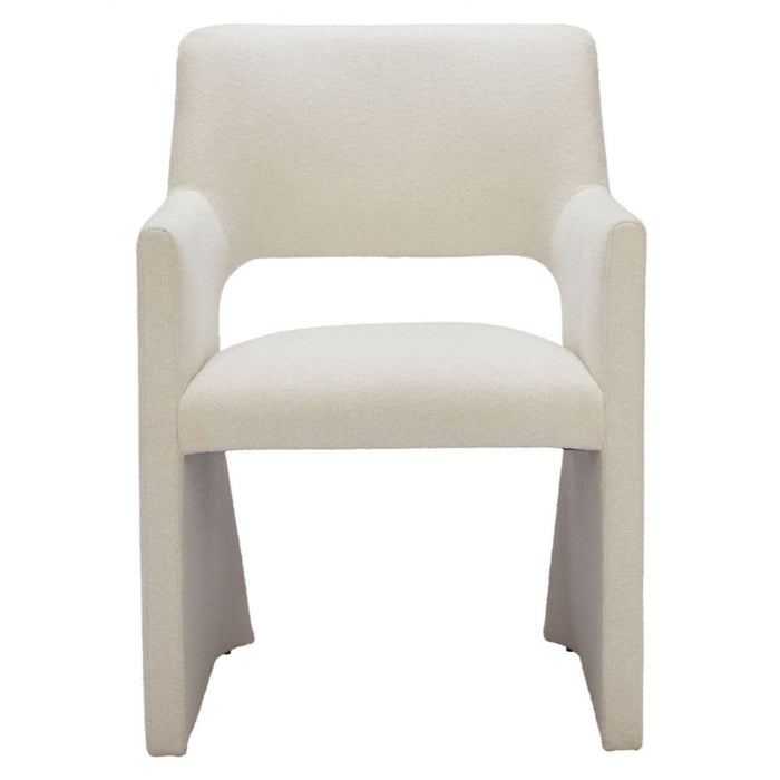 White Linen Dining Chair