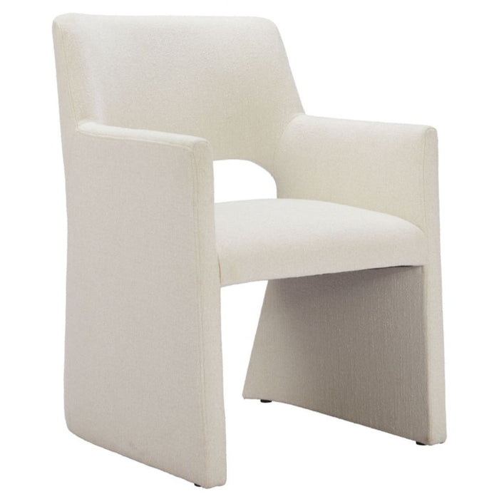 White Linen Dining Chair