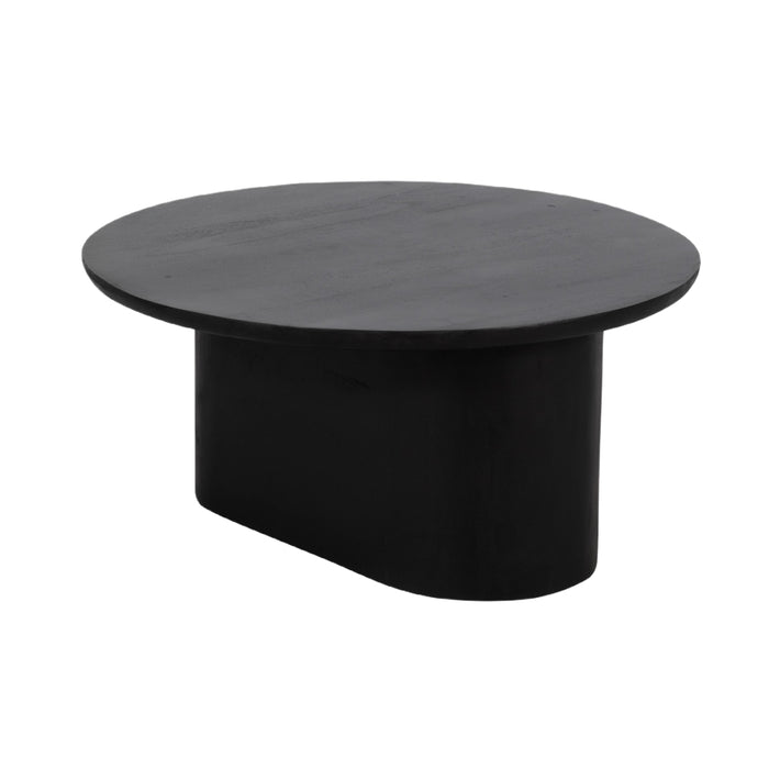 Black Oval Leg Coffee Table