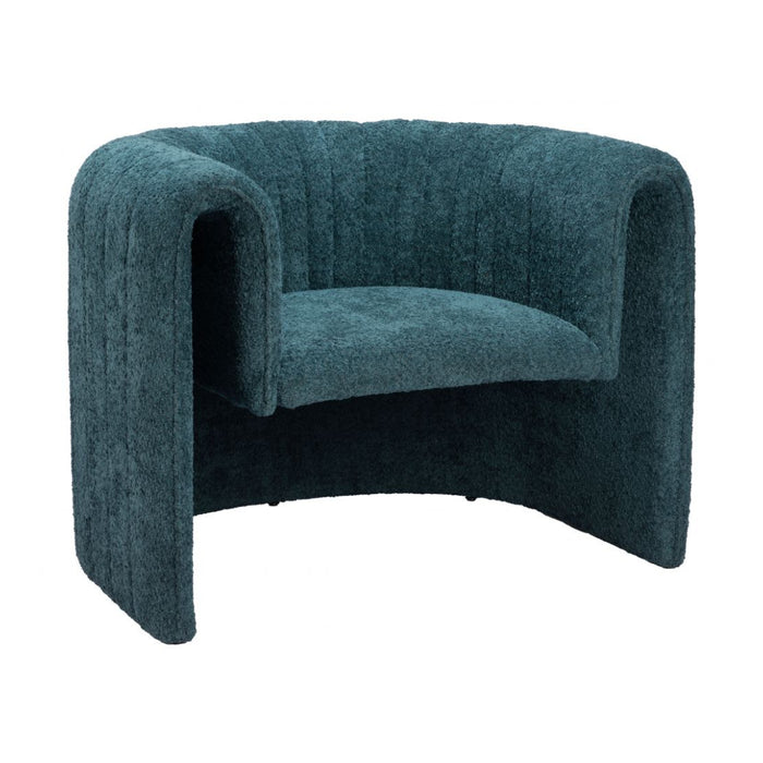 Modern Aquamarine Accent Chair