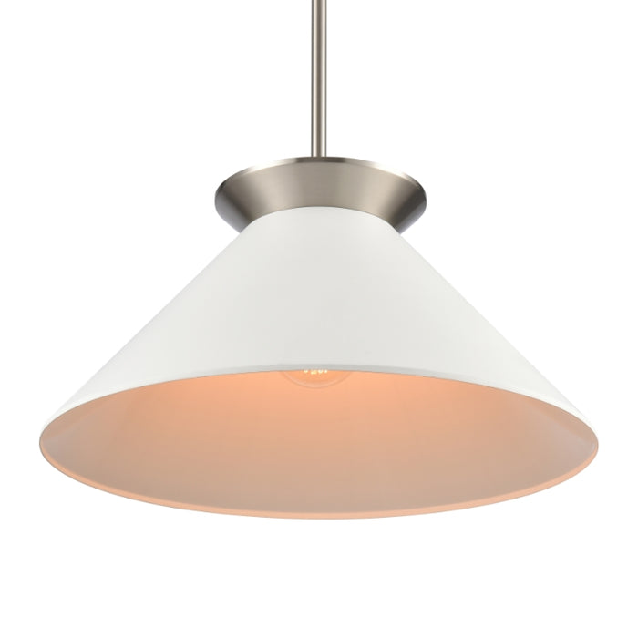 Modern White Cone Pendant Light