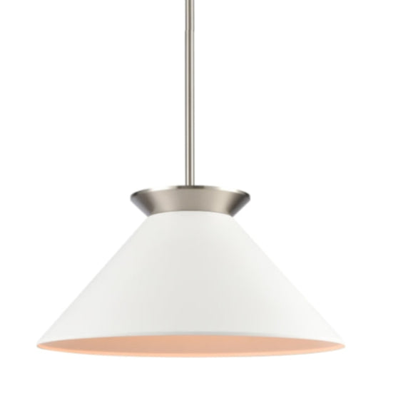 Modern White Cone Pendant Light