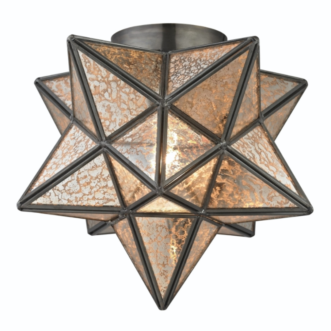 Moravian Star Flush Mount Ceiling Light