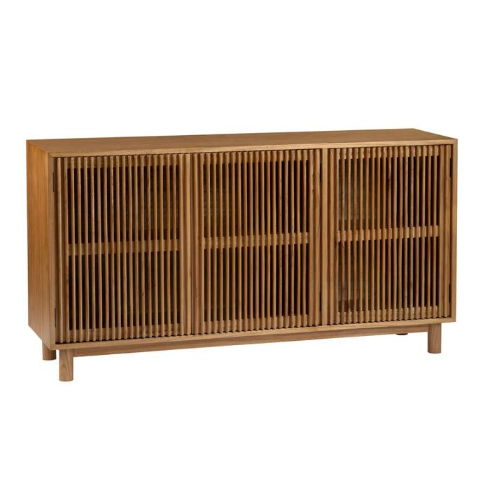 Transitional Wooden Three-Door Sideboard