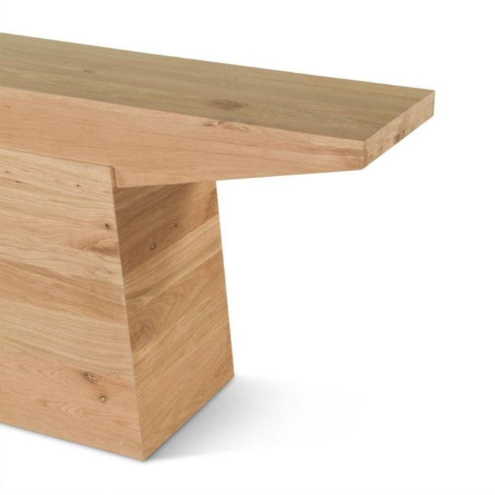 Modern Natural Oak Console Table