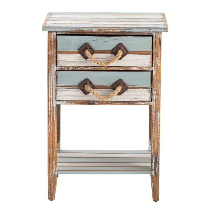 Nautical Weathered Accent Table