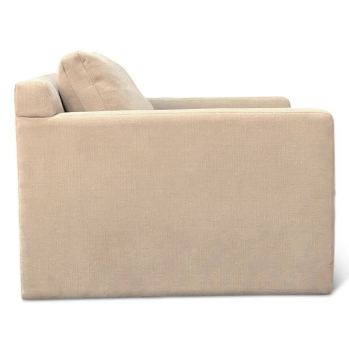 Oat Chenille Fabric Accent Chair