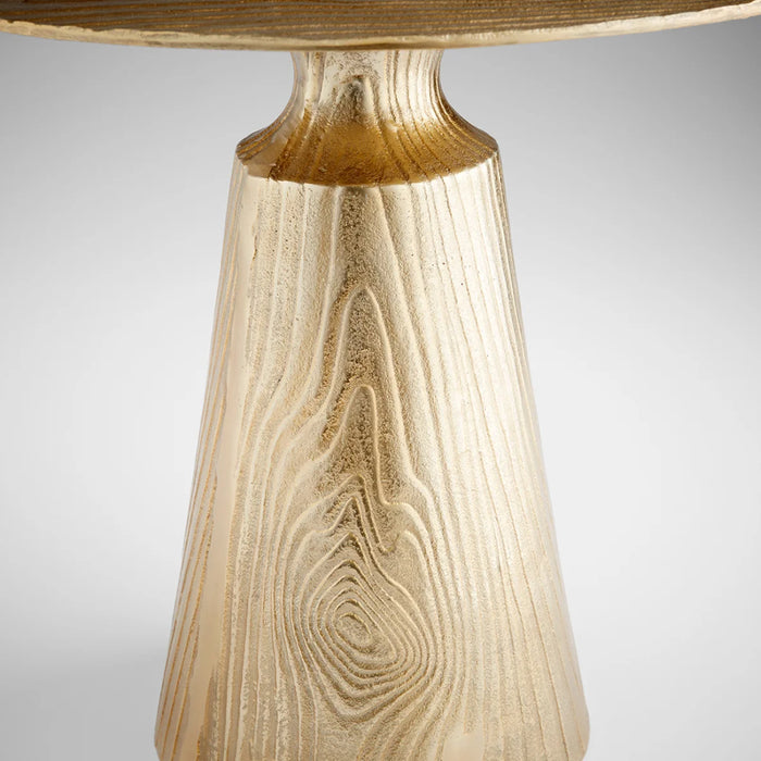 Round Brass Accent Table