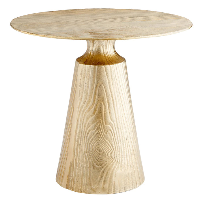 Round Brass Accent Table