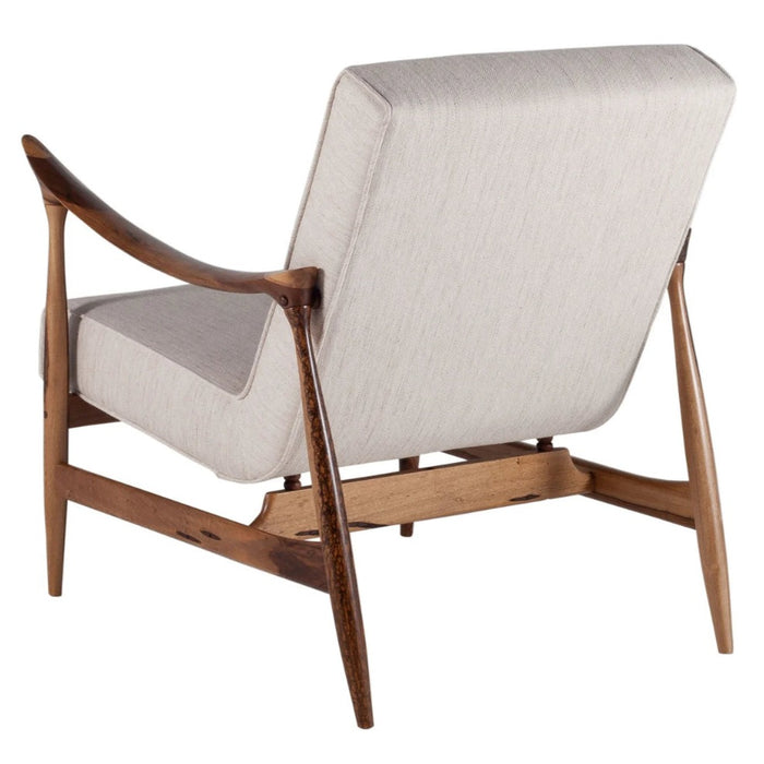 Upholstered Light Brown Arm Chair