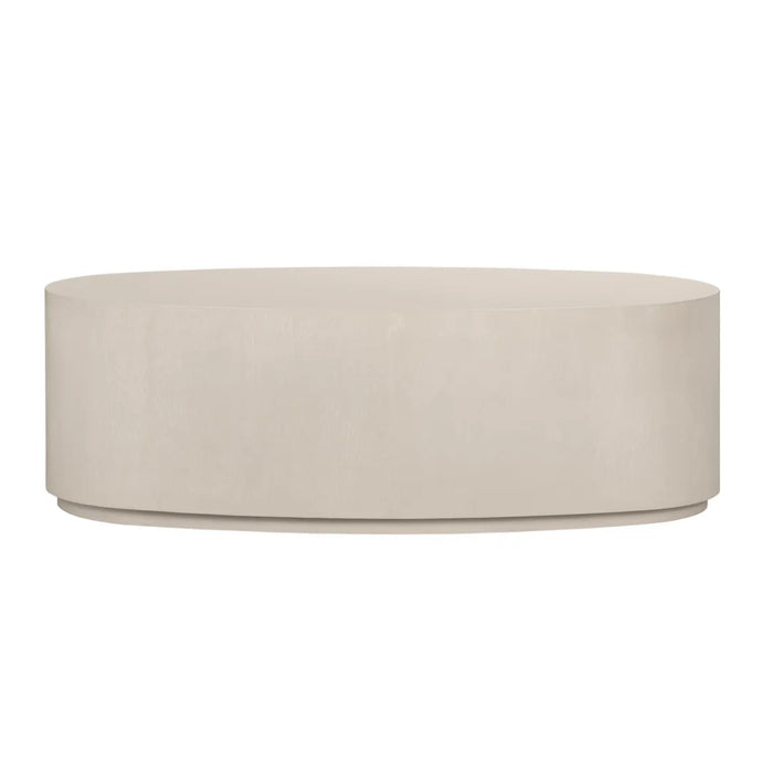 Oval Beige Coffee Table