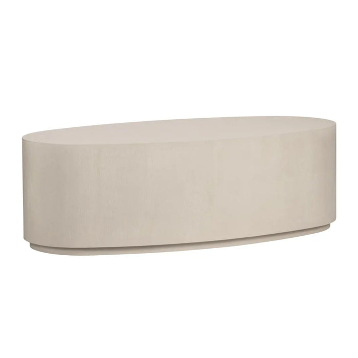 Oval Beige Coffee Table