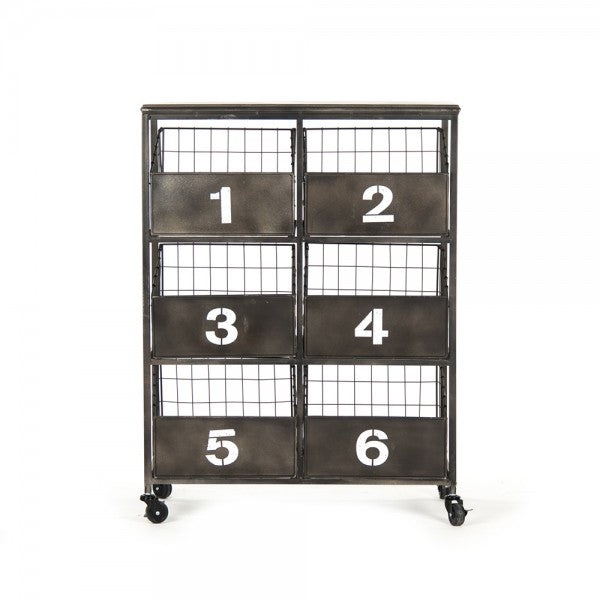 Industrial Metal Storage Cart