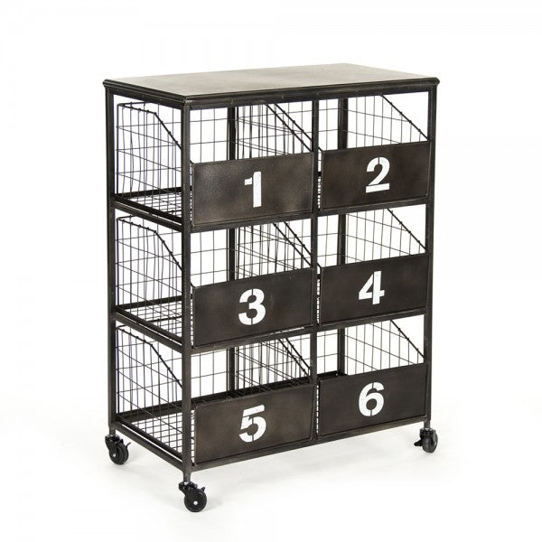 Industrial Metal Storage Cart