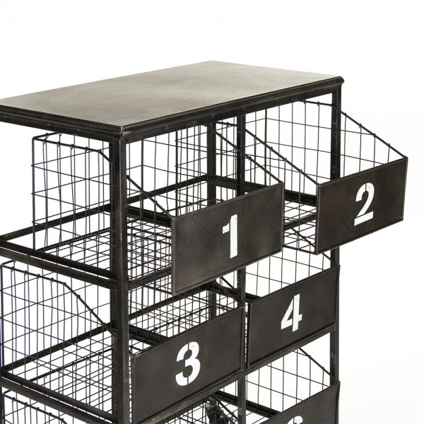 Industrial Metal Storage Cart