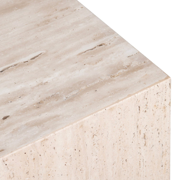 Palermo Travertine End Table