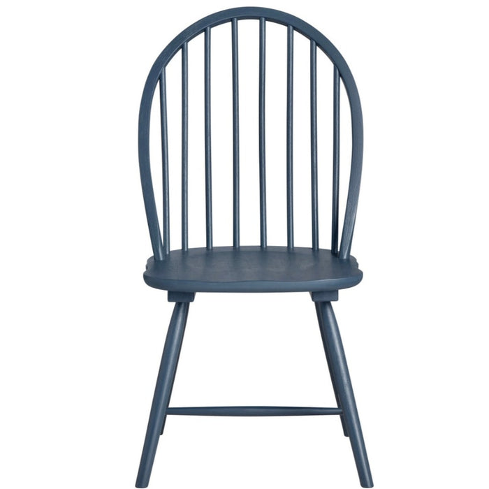 Parker Blue Slat Back Dining Chair - Pair