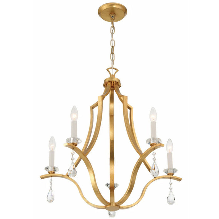 Simplicity Gold Crystal Chandelier