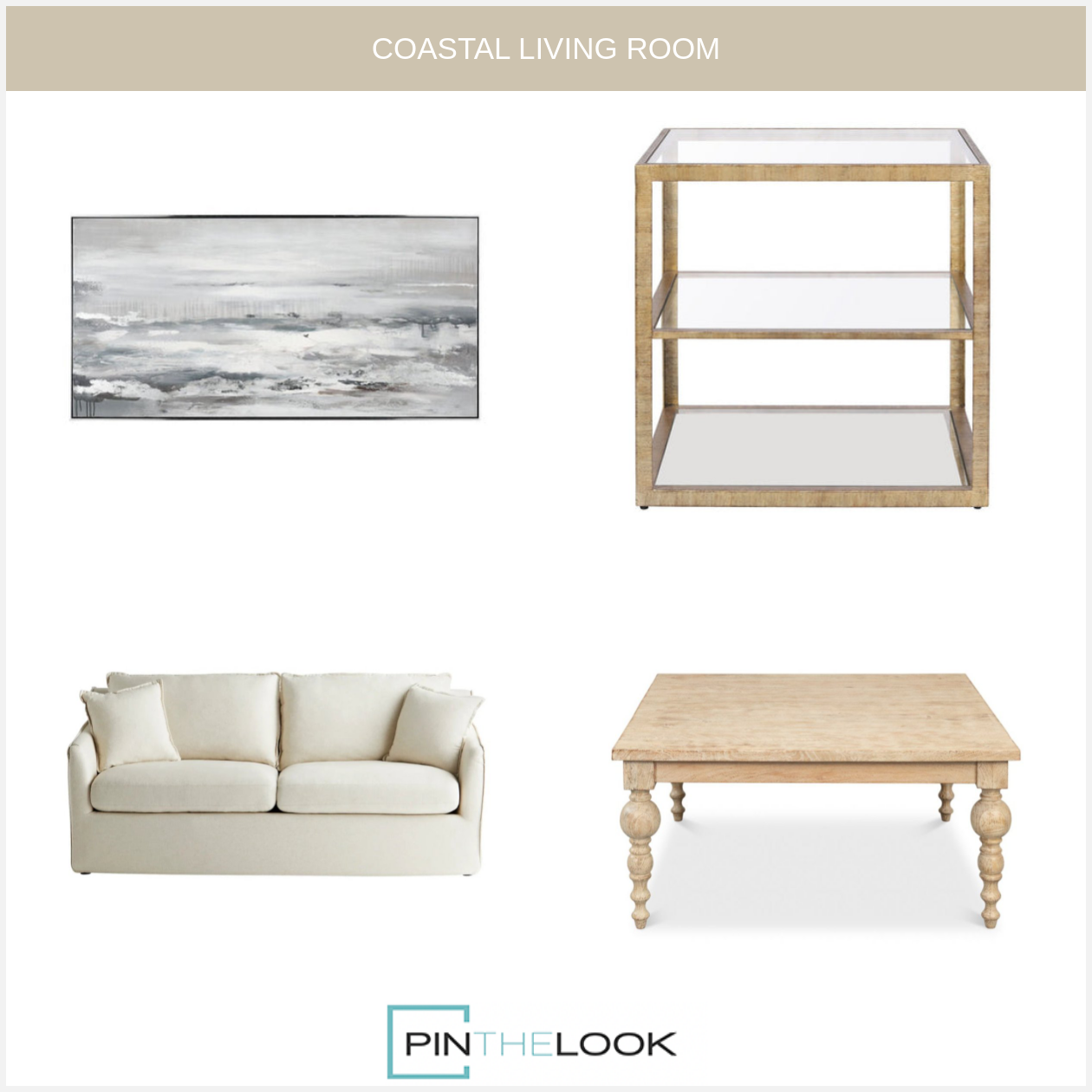 Cream Linen Weave Sofa