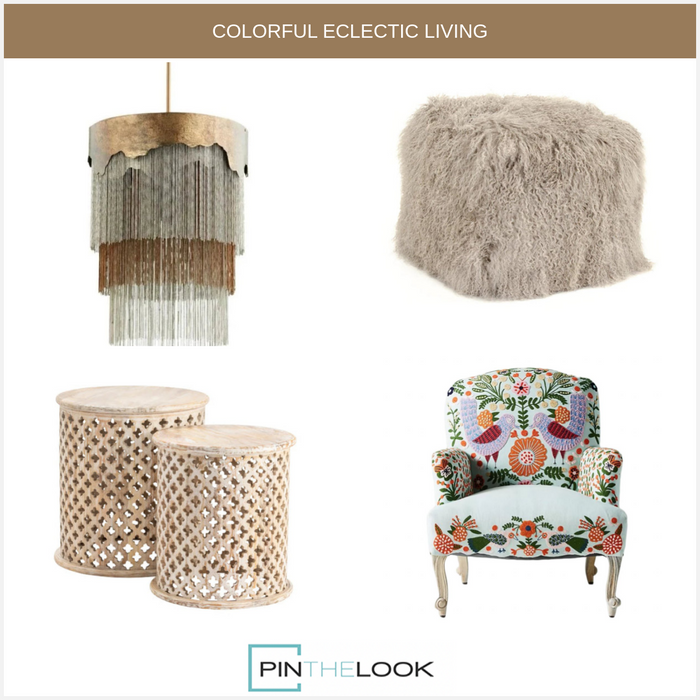 Natural Cross Design Accent Table Set