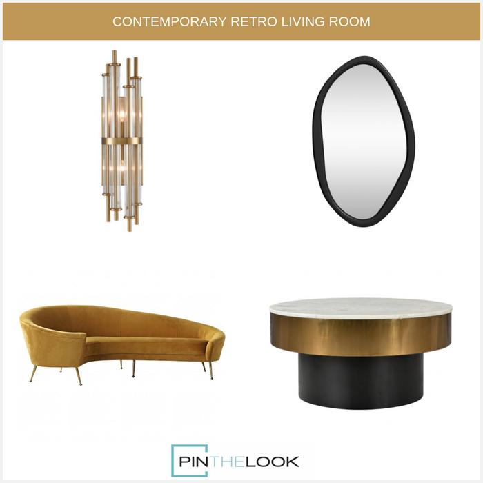 2-Light Rod Brass Sconce