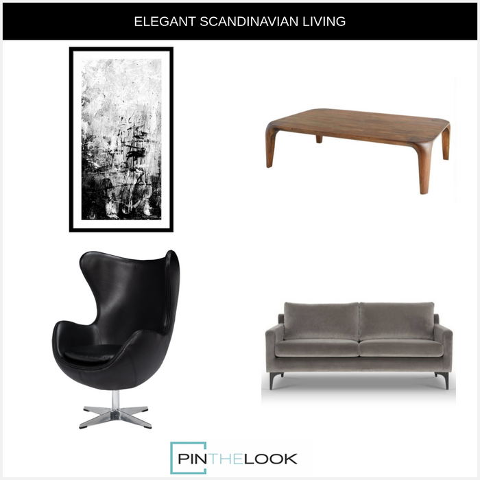 Mid 20th Century Onyx Black Egg Chair