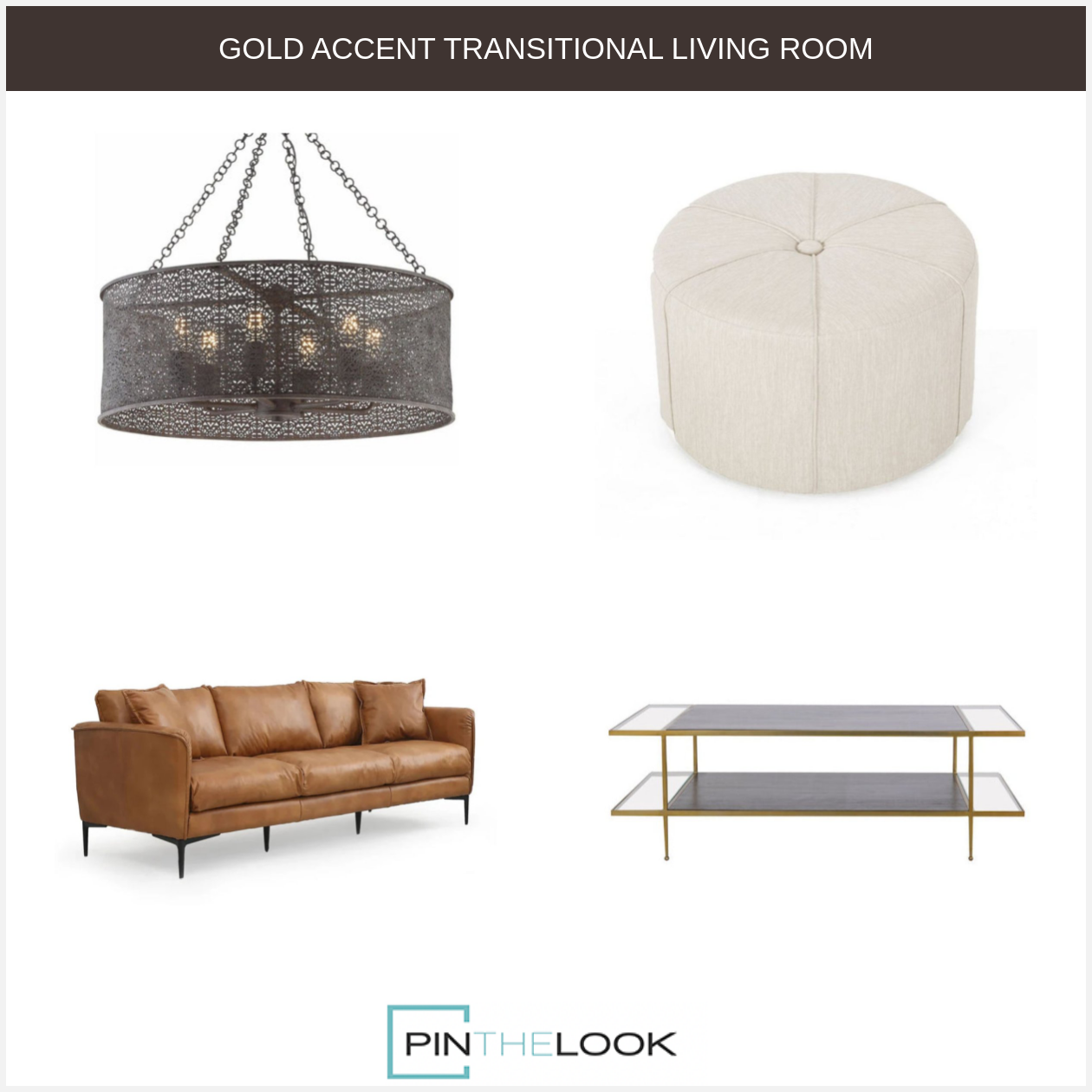 6-Light Silhouette Bronze Round Chandelier