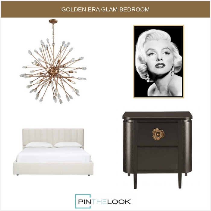 Gold Glass Tip Burst Chandelier