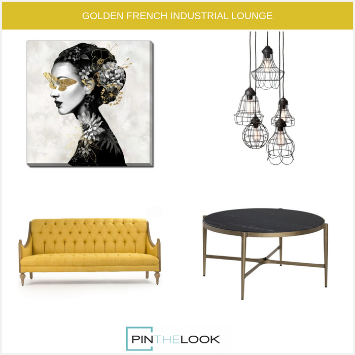 Contemporary Black Marble Cocktail Table