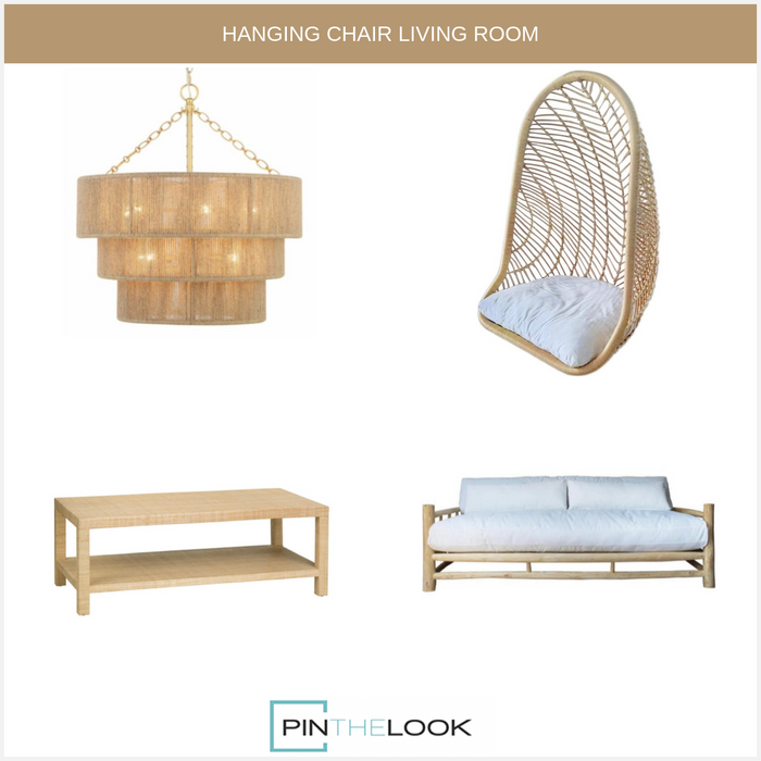 Coastal Raffia Cocktail Table