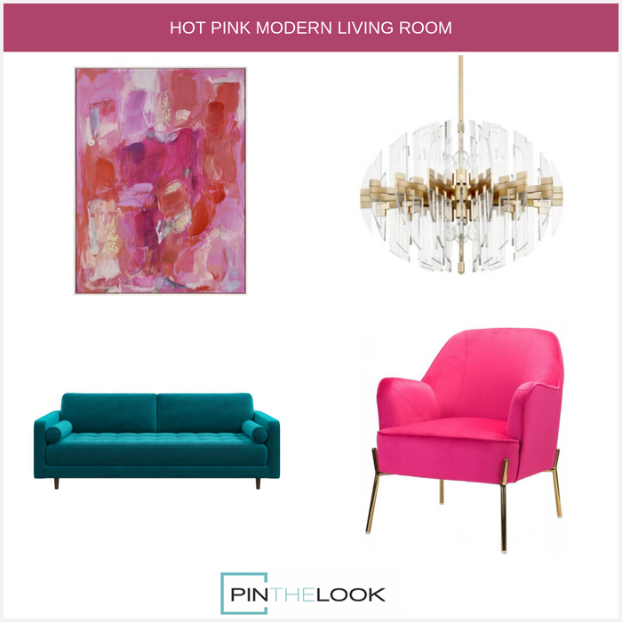 Allusive Pink Abstract Wall Art