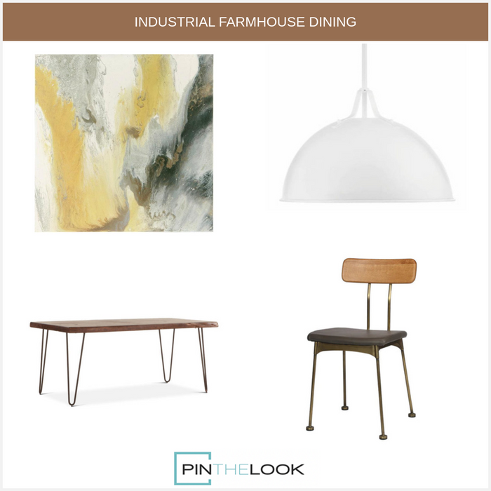 Modern Wood Back Metal Side Chair