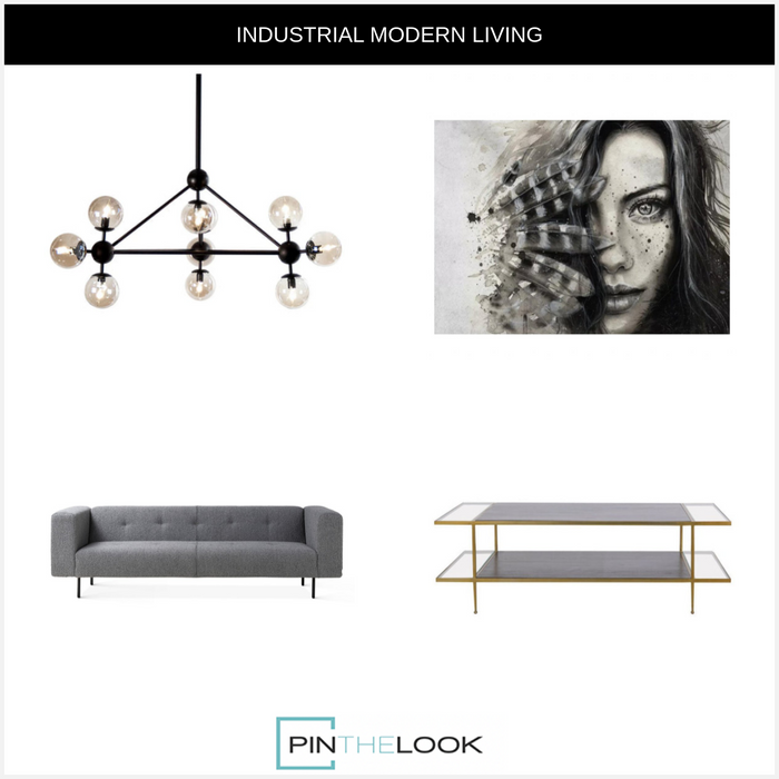 Two-tier Brass Tone Coffee Table