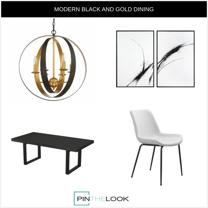 Mid-Century Modern White Dining Chair