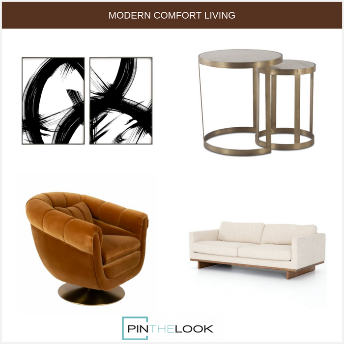 White Marble Nesting Accent Tables