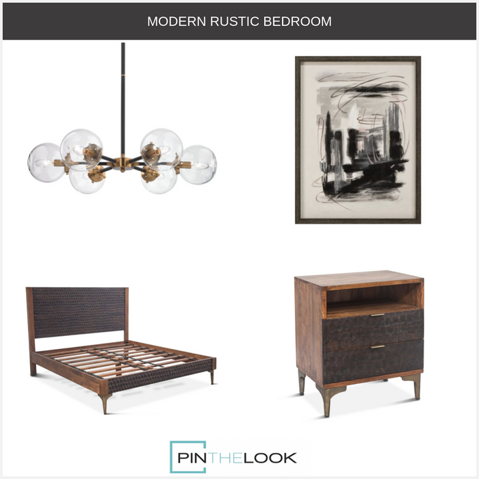 Midcentury Modern 6-Light Chandelier