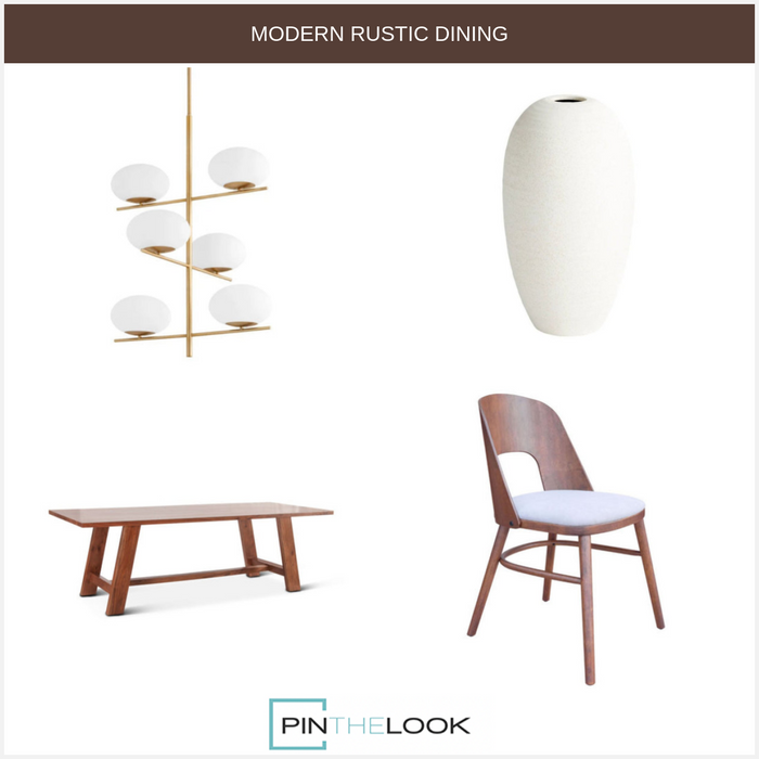 Modern Wood Veneer Walnut Dining Chair