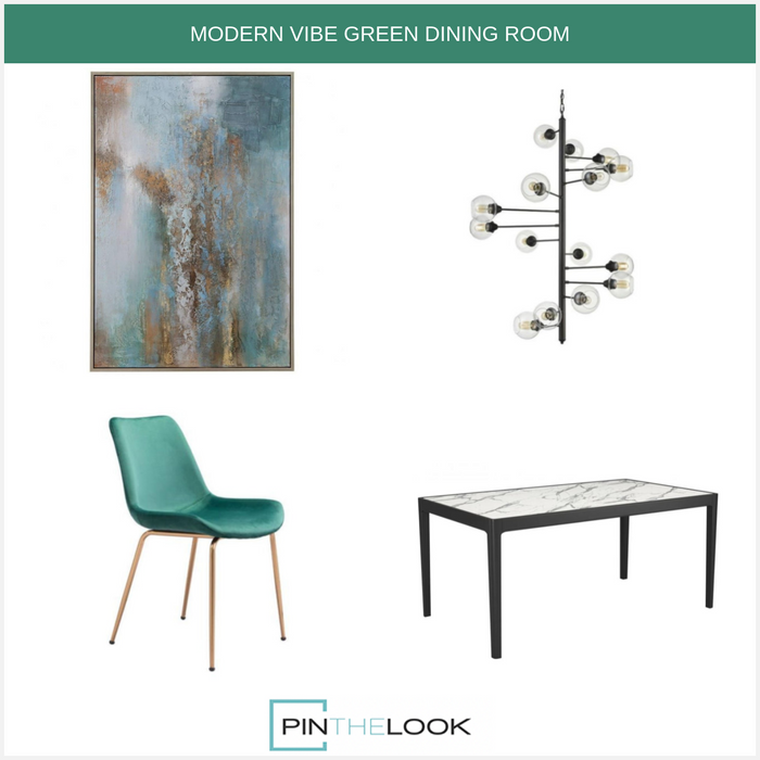 Modern-Boho Velvet Dining Chair