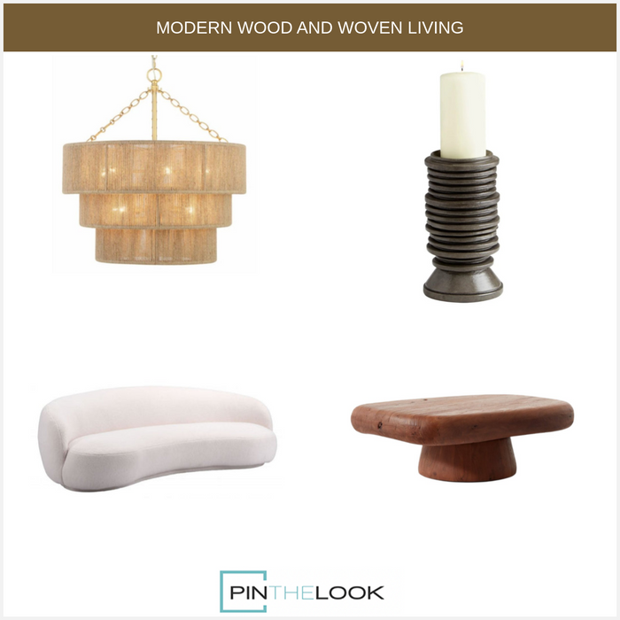 Brown Ridged Candleholder