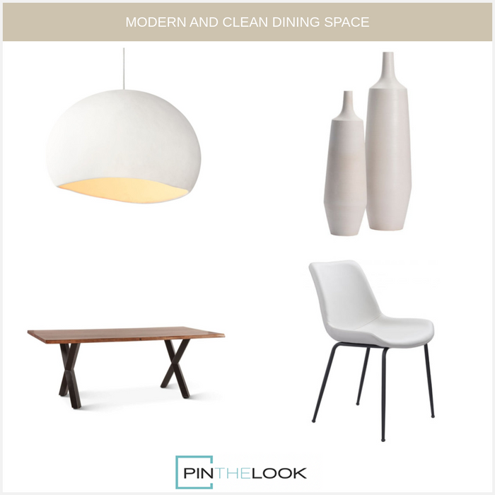 Modern White Tall  Vases